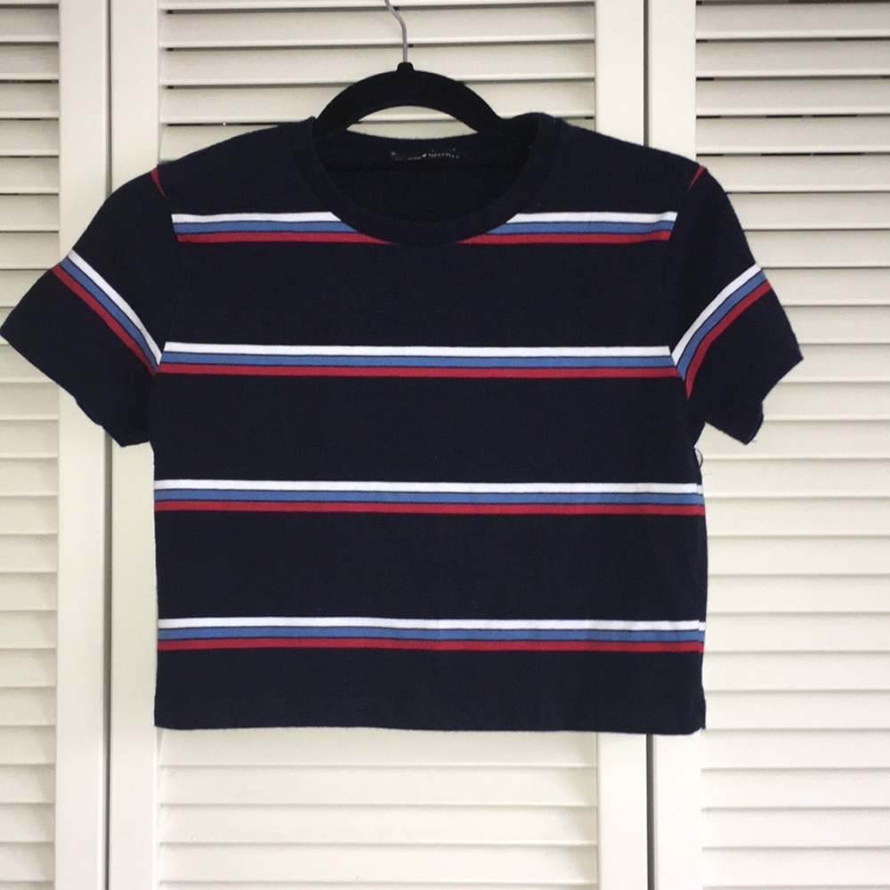Brandy Melville Striped Crop Top